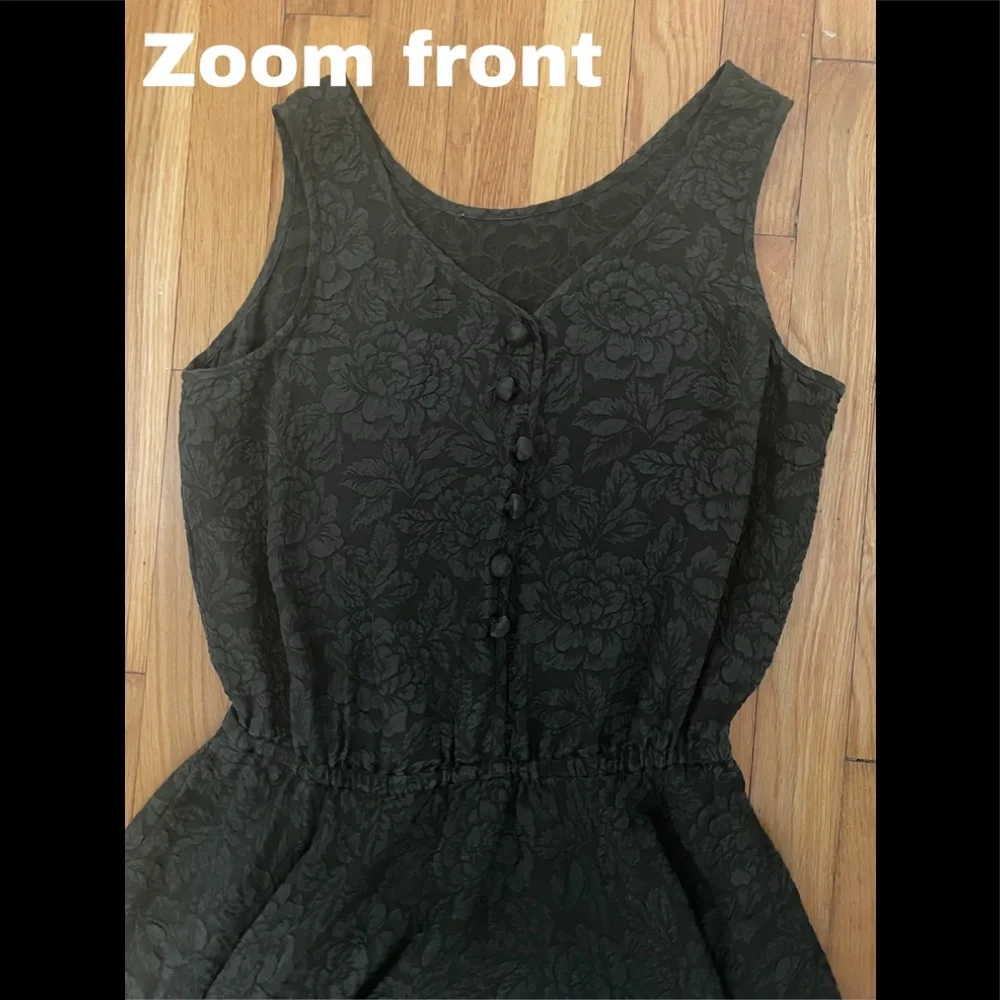 Emerald green like sundress (floral pattern) - Picture 2 of 4